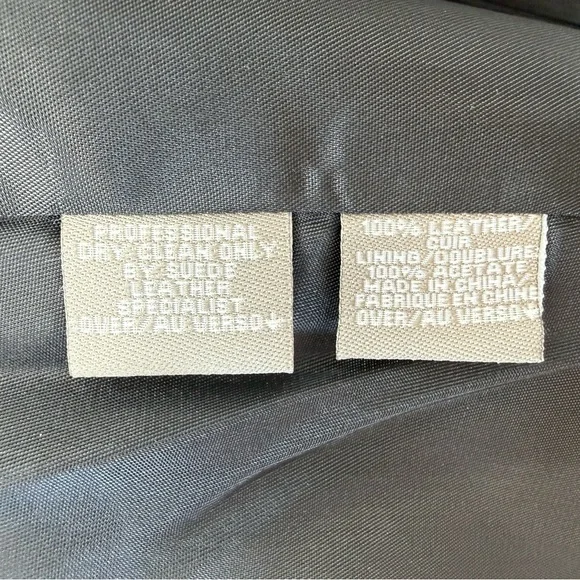 Ellen Tracy Genuine Black Leather Blazer Jacket Tailored Fit Single Button SZ 2 - Picture 5 of 14